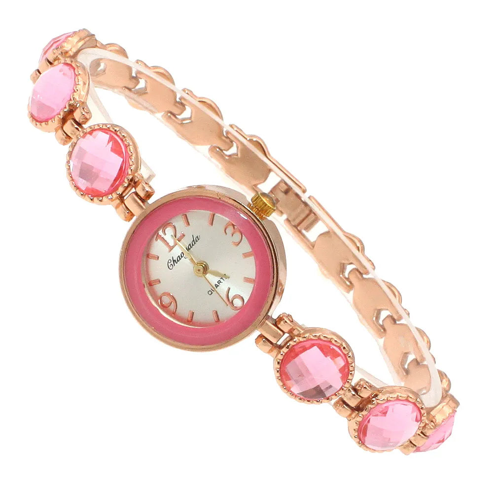 chaoyada women office ladies gold stainless steel luxury quartz wristwatch girls electronic waterproof bracelet watches
