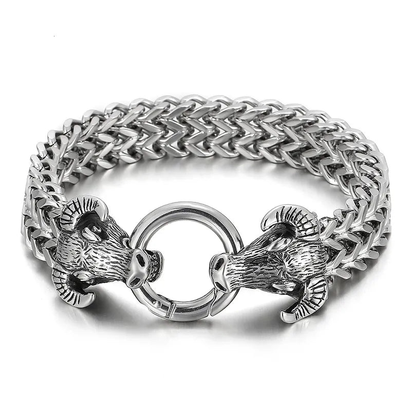 Men\\\\\\'s Vintage Skull Beaded Skull Bracelets Men\\\\\\'s Bracelets Gothic Jewelry Accessories Gifts