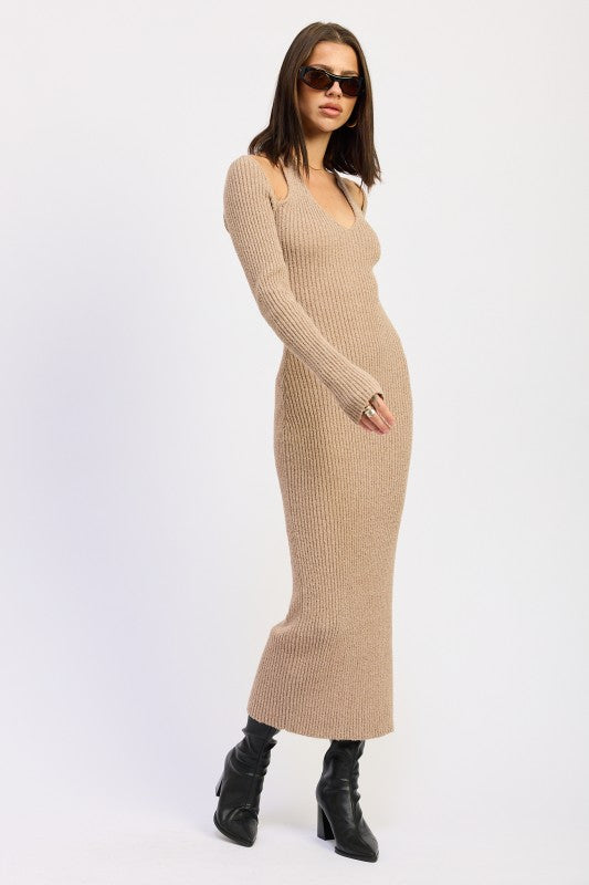 Halter Neck Midi Dress
