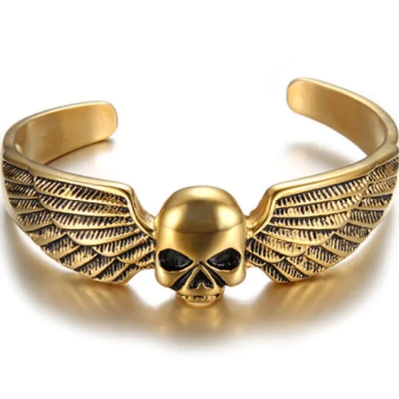 Men\\\\\\'s Vintage Skull Beaded Skull Bracelets Men\\\\\\'s Bracelets Gothic Jewelry Accessories Gifts