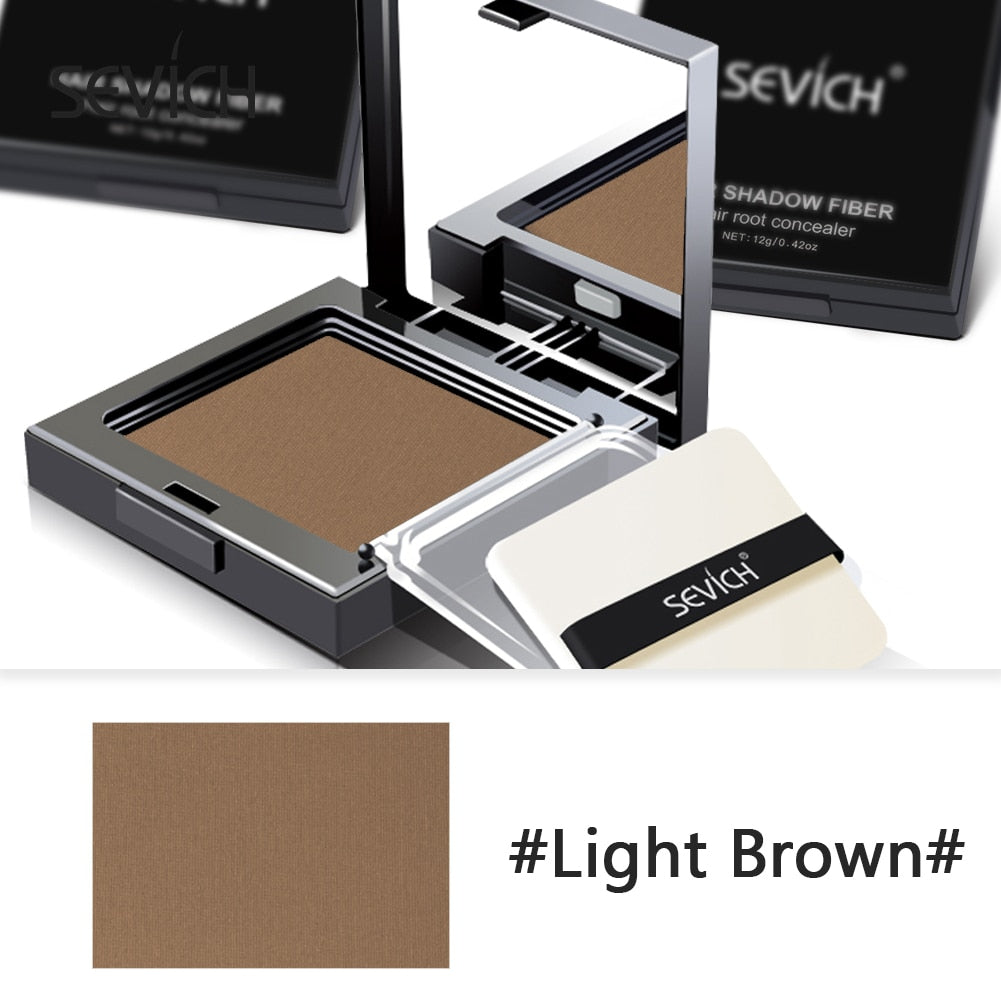 Sevich 12g Hair Line powder compact Waterproof Dark Brown Hair shadow Powder 3 Colors Hair Concealer Powder Instantly Cover Up