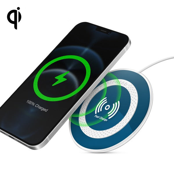 Power up without plugging in. The HyperGear ChargePad Pro delivers a blazing-fast 15W wireless charge in a sleek, ultra-slim design that looks as good as it performs. Whether you're at your desk, bedside, or on the go, this charger keeps your devices powered and your space clutter-free.
