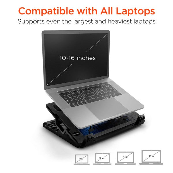 Say goodbye to overheating and hello to elevated performance. The HyperGear UpRite Air Portable Laptop Cooling Stand is engineered to keep your laptop cool, your posture aligned, and your workflow optimized—whether you're at your desk, on the couch, or working remotely.