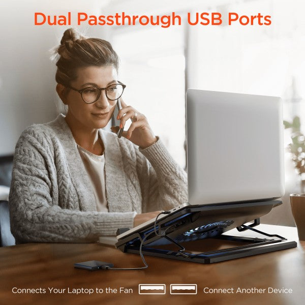Say goodbye to overheating and hello to elevated performance. The HyperGear UpRite Air Portable Laptop Cooling Stand is engineered to keep your laptop cool, your posture aligned, and your workflow optimized—whether you're at your desk, on the couch, or working remotely.