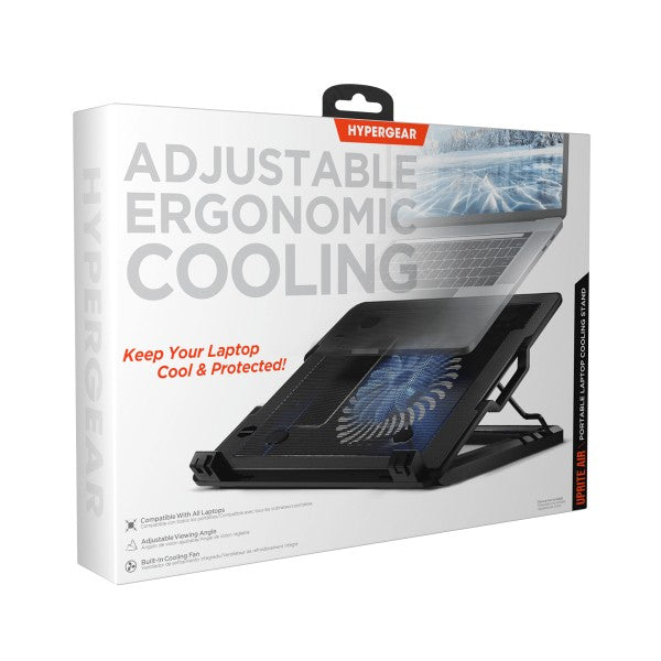 Say goodbye to overheating and hello to elevated performance. The HyperGear UpRite Air Portable Laptop Cooling Stand is engineered to keep your laptop cool, your posture aligned, and your workflow optimized—whether you're at your desk, on the couch, or working remotely.