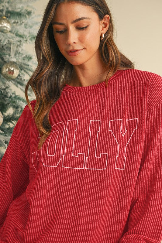 Jolly Ribbed Top & Pants Set_-s