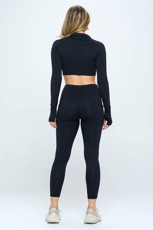 This is the set that turns heads and crushes workouts. The Long Sleeve Activewear Set from JupiterGear is your all-in-one outfit for training, toning, and taking on the day. With a sleek, fitted long-sleeve top and high-waisted leggings that sculpt and support, this duo is built for performance—and styled for confidence.