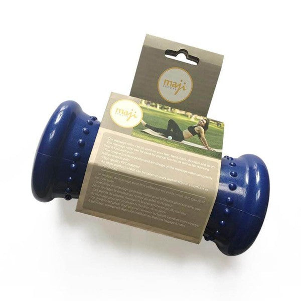 Maji pressure point foot massager roller with arc shape and textured pressure nodes for foot muscle relief