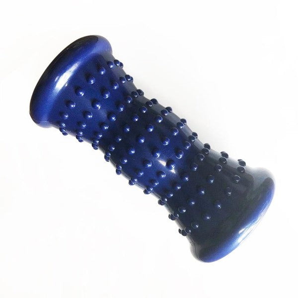 Maji pressure point foot massager roller with arc shape and textured pressure nodes for foot muscle relief