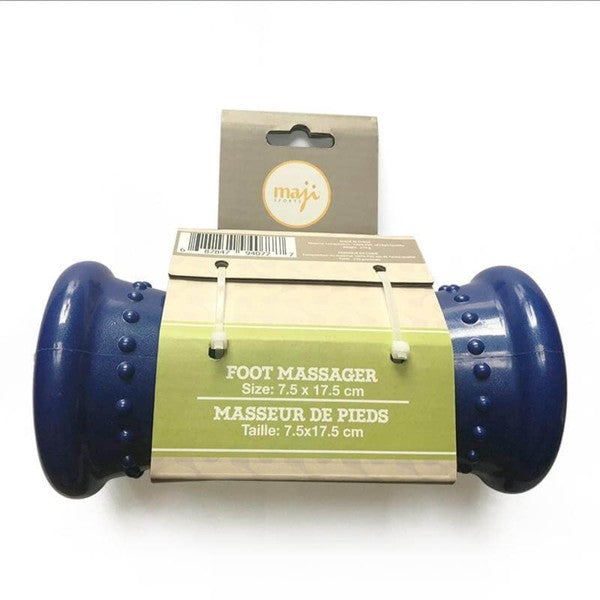 Maji pressure point foot massager roller with arc shape and textured pressure nodes for foot muscle relief