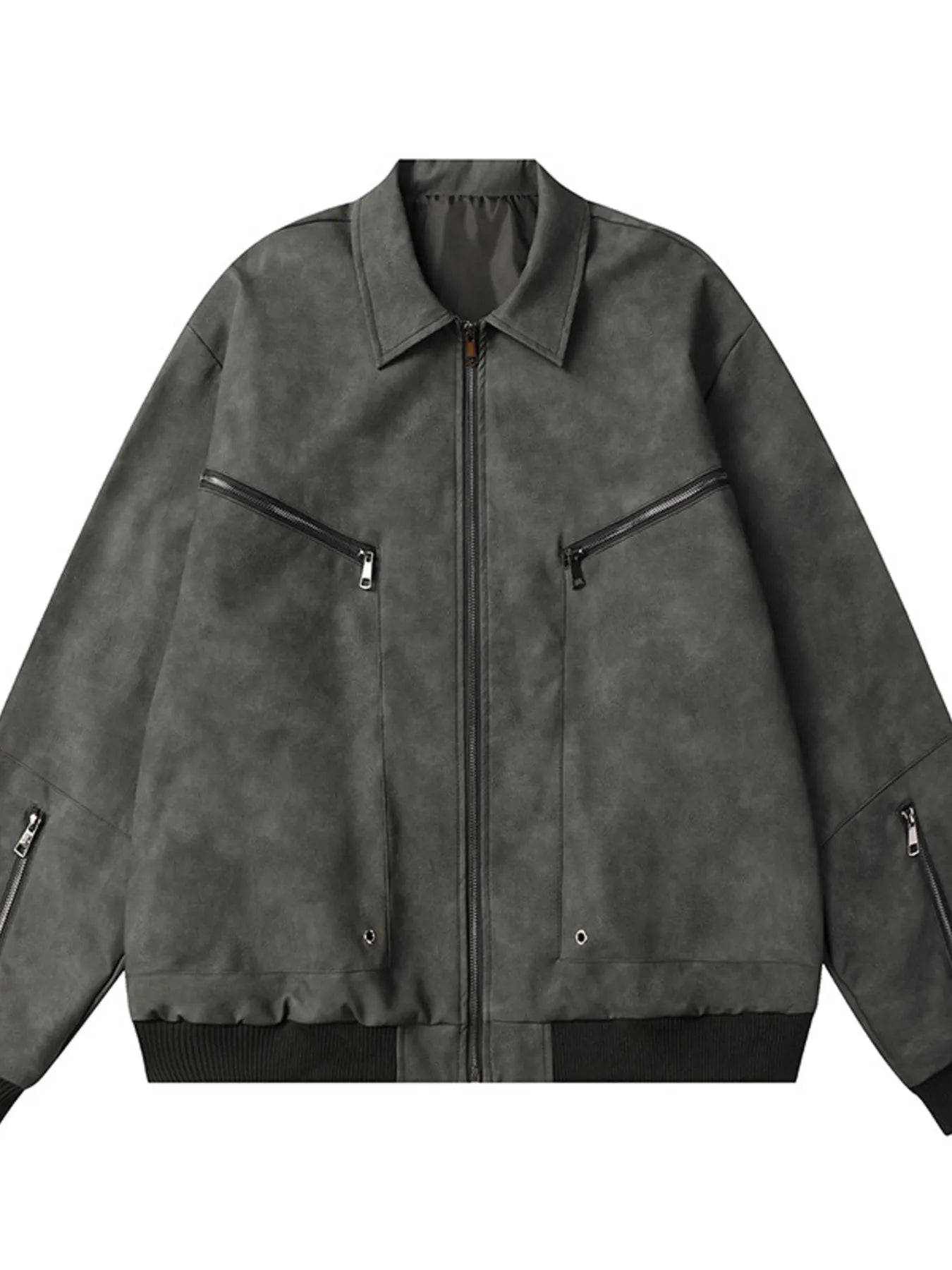 The mens-zip-up-long-sleeve-jacket-4 is a sleek, lightweight zip-up jacket featuring long sleeves, a comfortable fit, and versatile styling suitable for casual and outdoor wear.