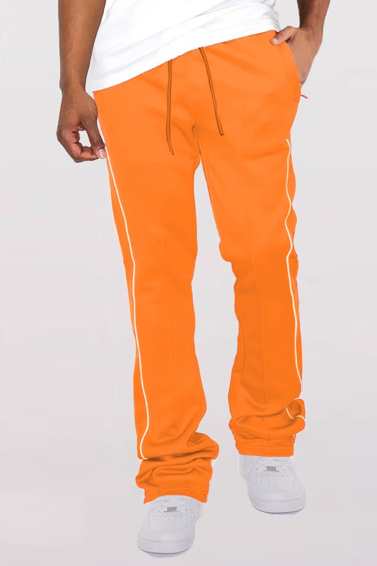 Mens Side Pipe Stacked Flare Pants_i