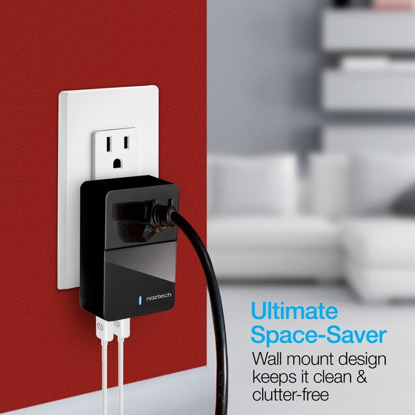 Naztech wall chargers—4 USB ports and 2 AC outlets for efficient multi-device charging.