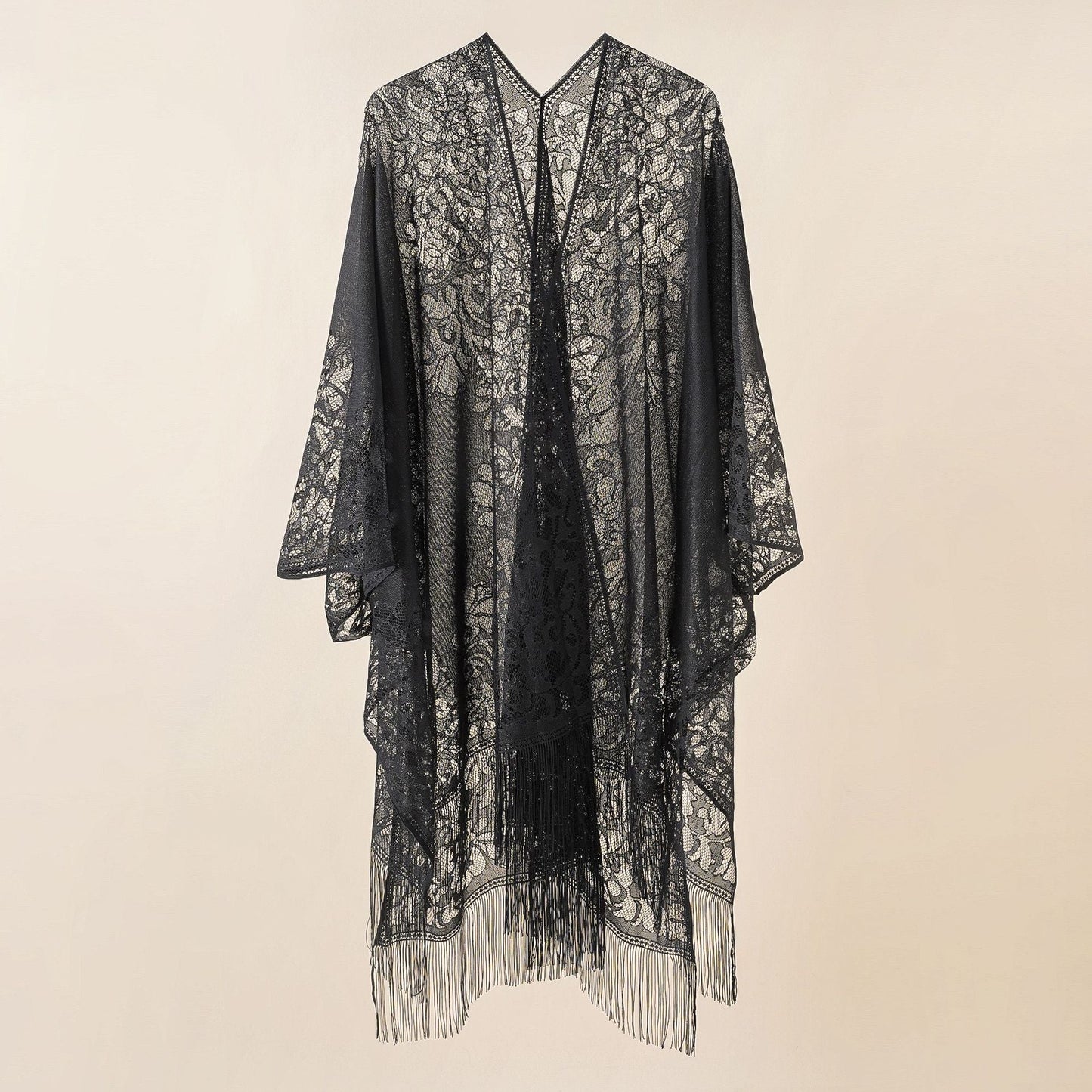 Lace Large Shawl Leaky Lace Cardigan Sun Protection Clothing Beach Cover Up Sun Protection Shawl