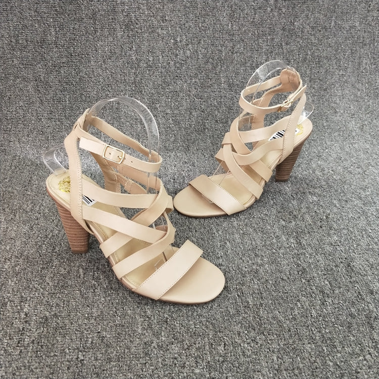 Season change Clearance Barefoot Word band high-heeled cone overlapping Bandage Belt buckle Sandals Women's shoes AI