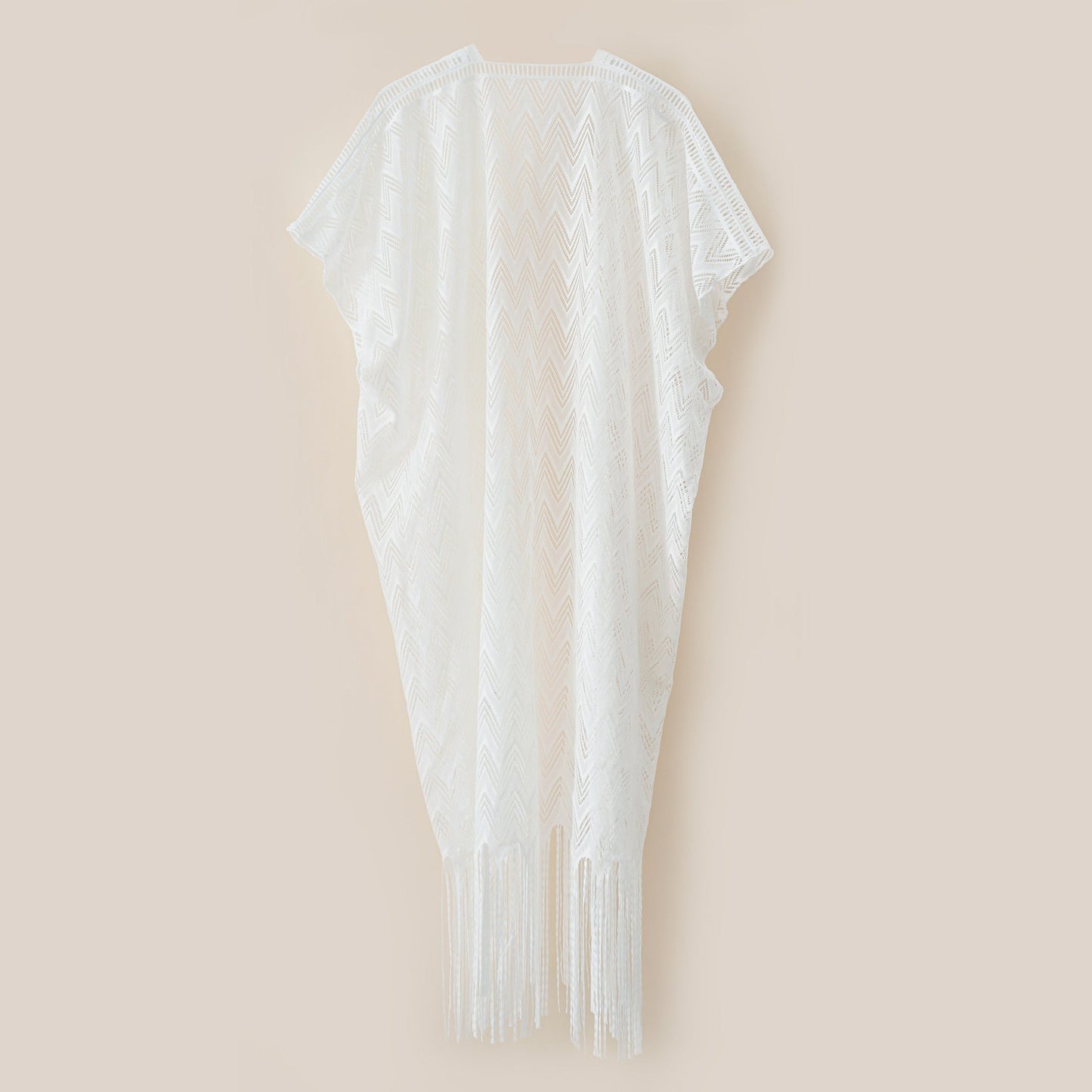 Sexy Sun Protective Clothing Women Clothing Loose Fitting Tassel See Through All Match Sun Protection Beach Cover Up