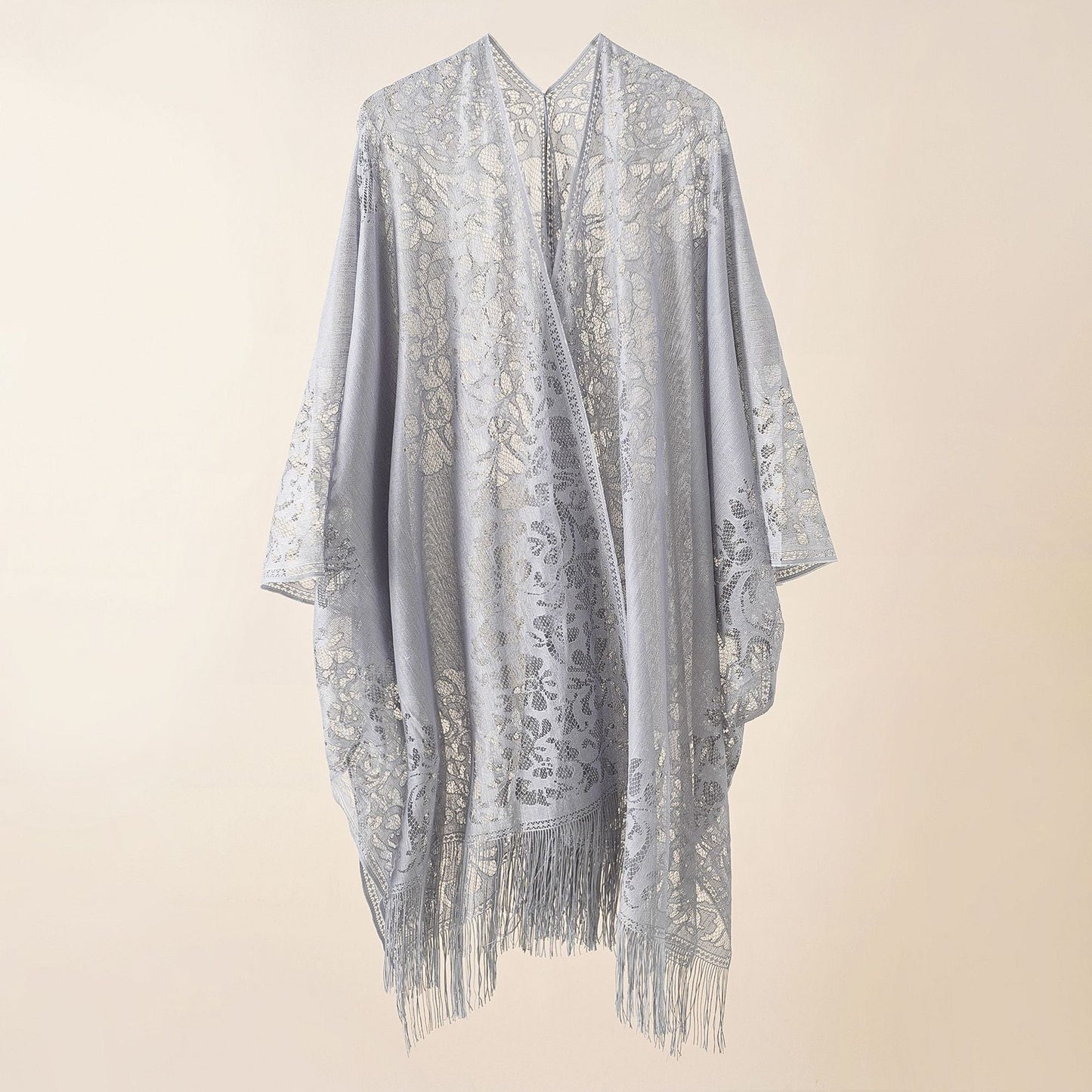 Lace Large Shawl Leaky Lace Cardigan Sun Protection Clothing Beach Cover Up Sun Protection Shawl