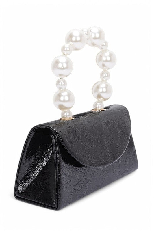 Pearl Metallic Clutch Bag