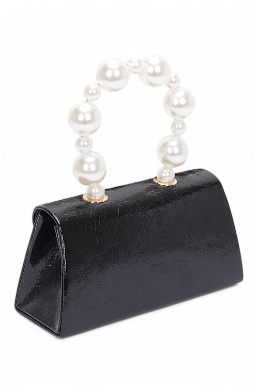 Pearl Metallic Clutch Bag