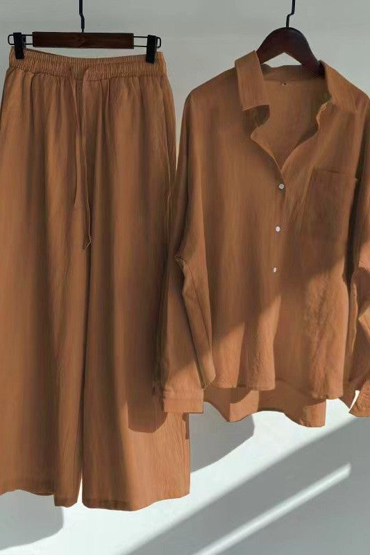 Petite two piece pant set