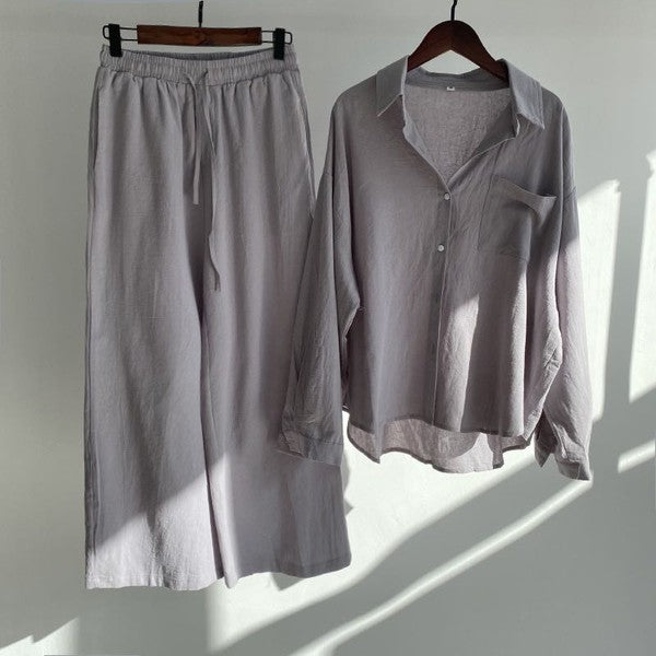 Petite two piece pant set