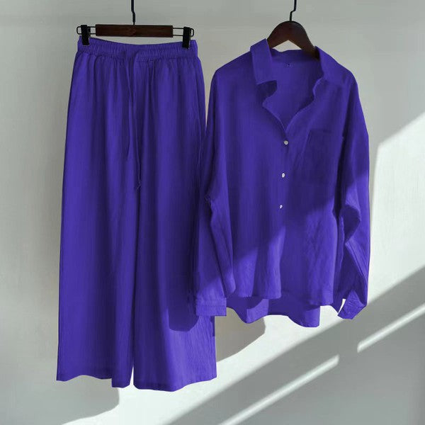 Petite two-piece pant set