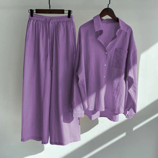 Petite two-piece pant set