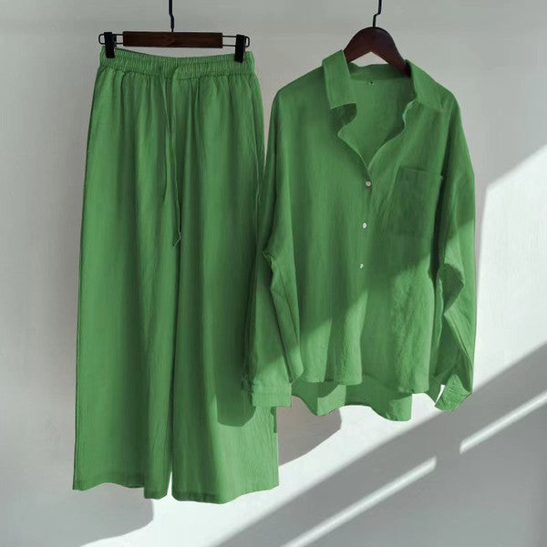 Petite two-piece pant set
