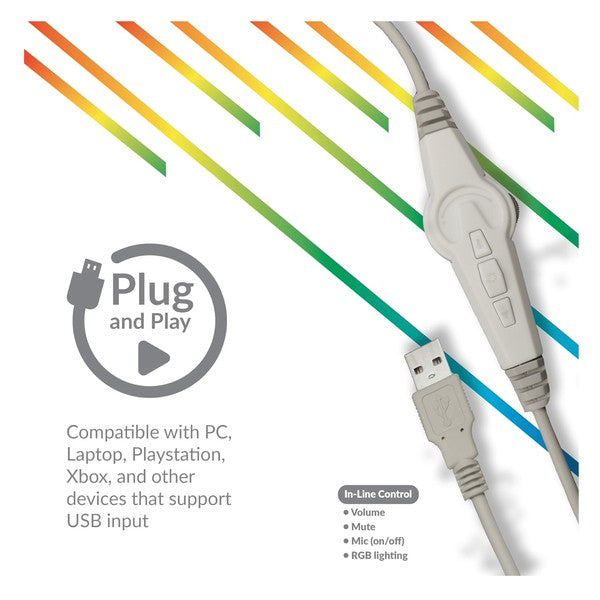Pro-Wired Gaming Headset Cable & Plug