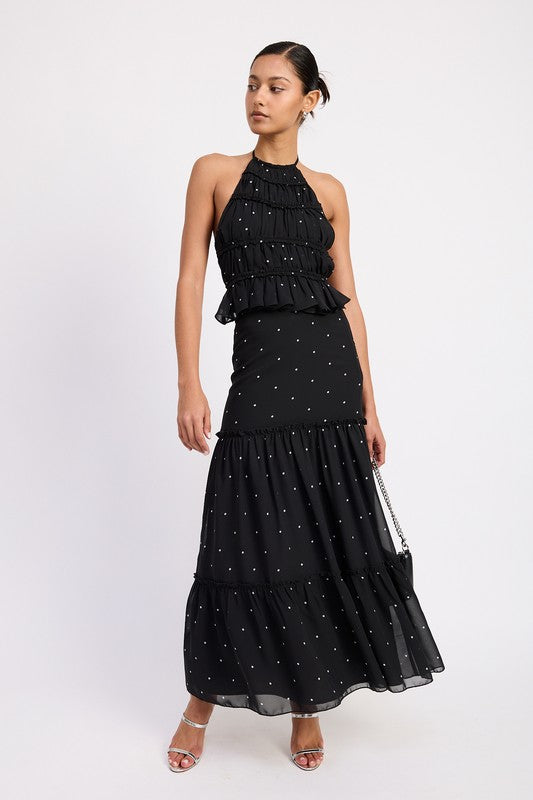 Imported piece with boutique style and finish.