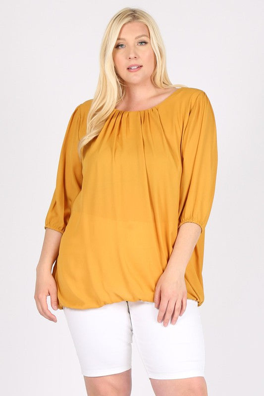 Short sleeves with ruffle detail adding feminine flair.