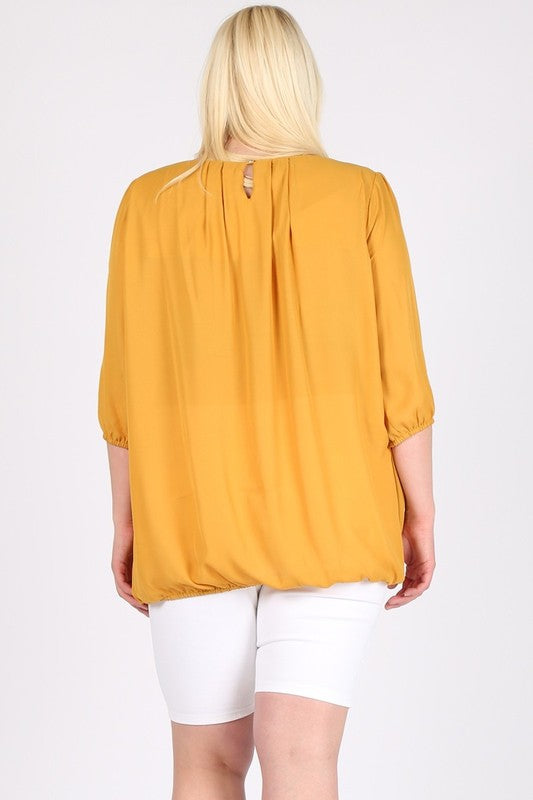 Soft drape that moves nicely with your body.