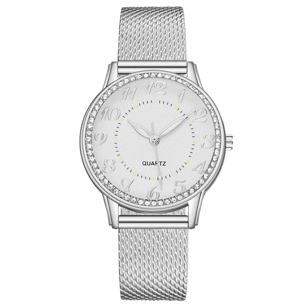 Luxury Watches Quartz Watch Stainless Steel Dial Casual Bracelet Watch Luminous Luxury Fashion Elegant Woman Watch