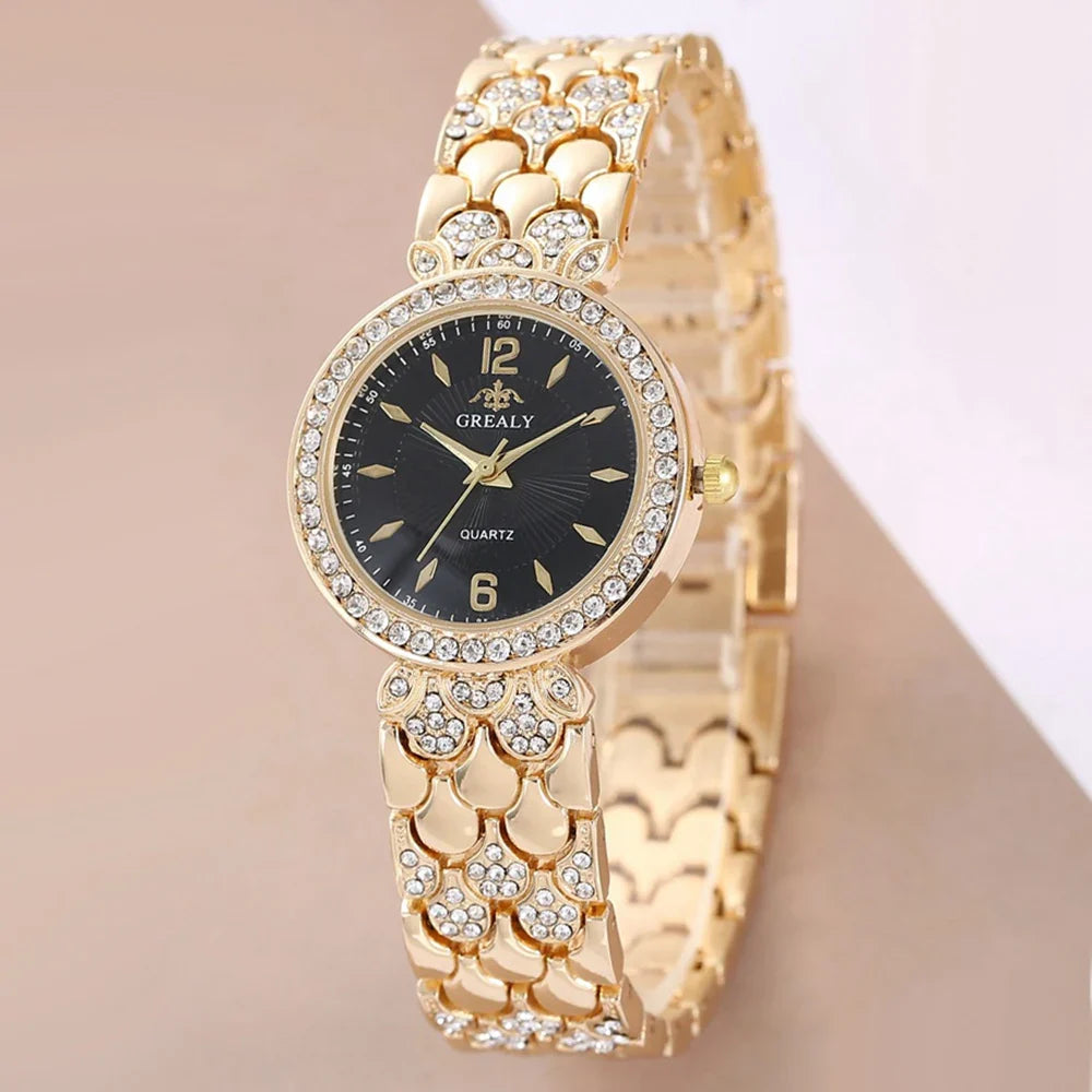 New Fashion Women Watch Casual Clock Rhinestone Business Women Quartz Watch For Women Relogio Feminino Simple Wristwatch Relógio