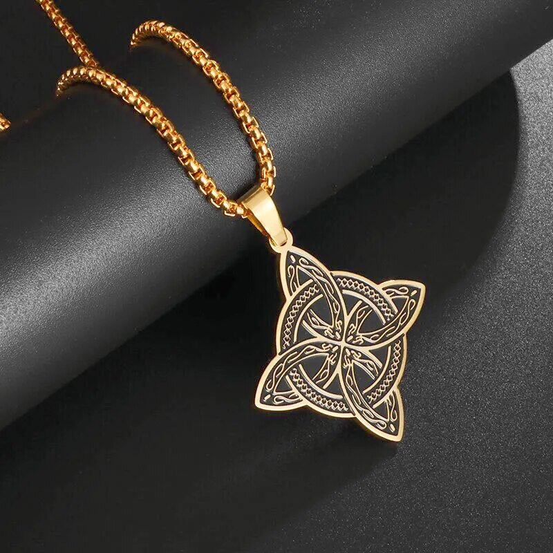 New Metal Black Cross Pendant Necklace Men and Women Fashion Gothic Punk Trend Hip Hop Accessories Jewelry Gift Wholesale