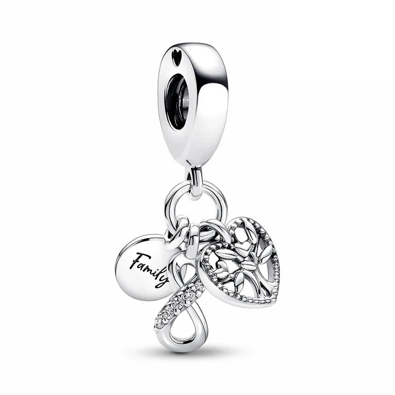 Newest Deer Star Witch Cat Castle Beads Shining Pendants Fit Original Pandora Charms Silver Color Bracelets DIY Women's Jewelry