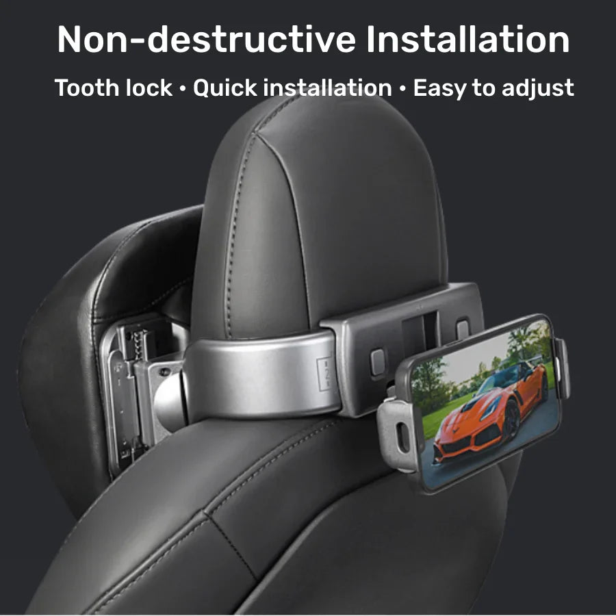 For Tesla Multifunction Adjustable Car Neck Pillow Model Y Model 3 Premium Vehicle Head Rest Support Headrest with Phone Holder