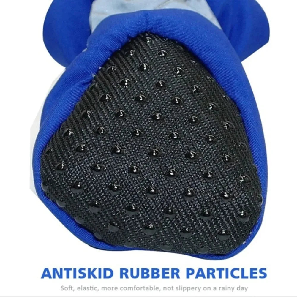 4pcs Waterproof Pet Dog Shoes Anti-slip Rain Boots Footwear for Cats Dogs Puppy Pet Booties Pet Paw Accessories