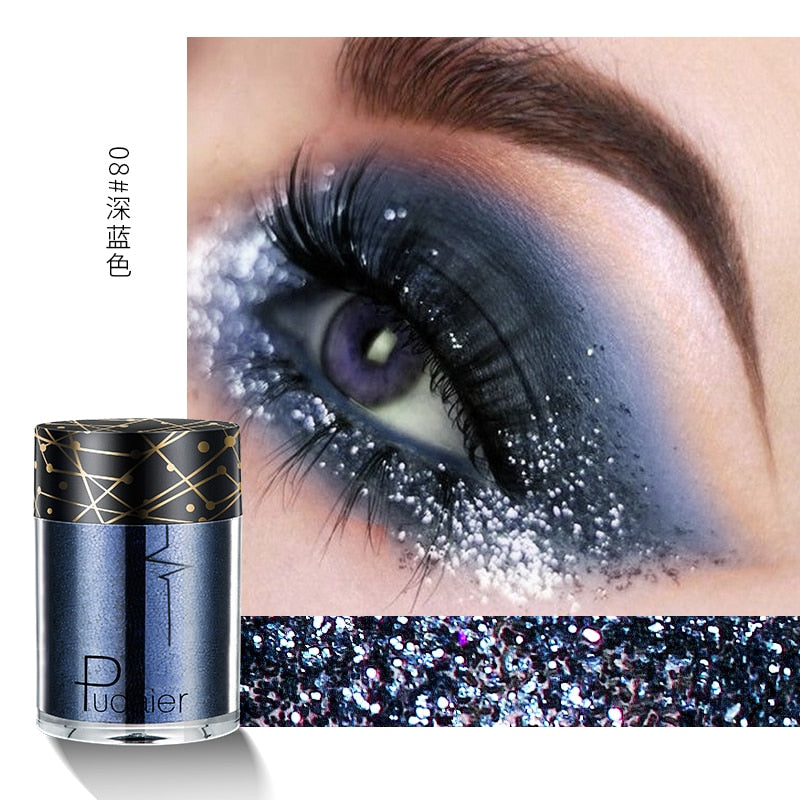New Glitter Eye Shadow Professional Makeup Monochrome Shining Eyeshadow Sequins Universal Party Cosmetic Palete