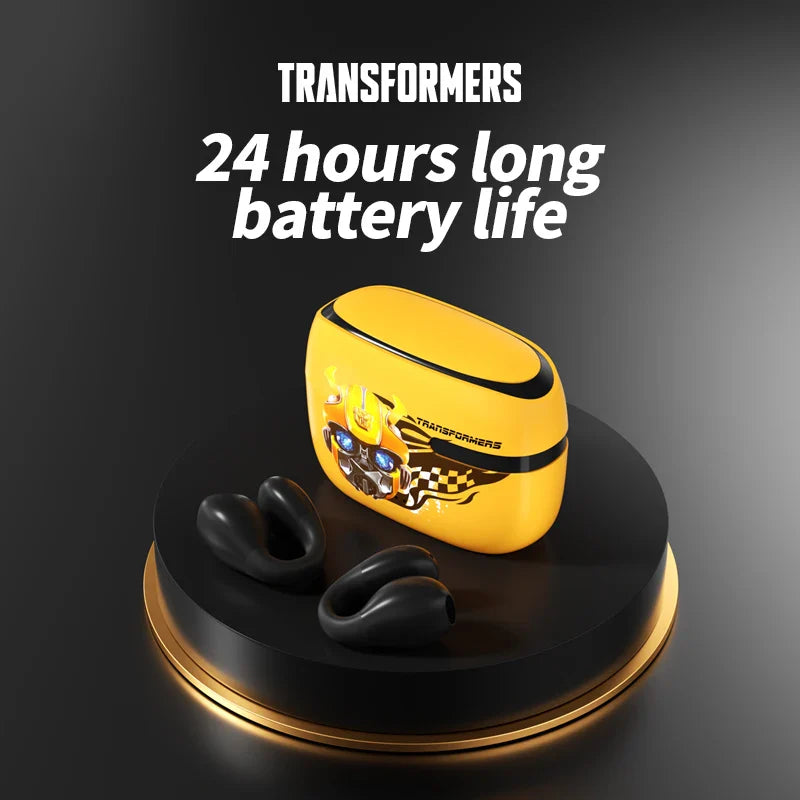 Original Transformers TF-T05 Earphones Bluetooth 5.3 Ear Clip Wireless Headphones Touch Control Earbuds Gaming Long Standby