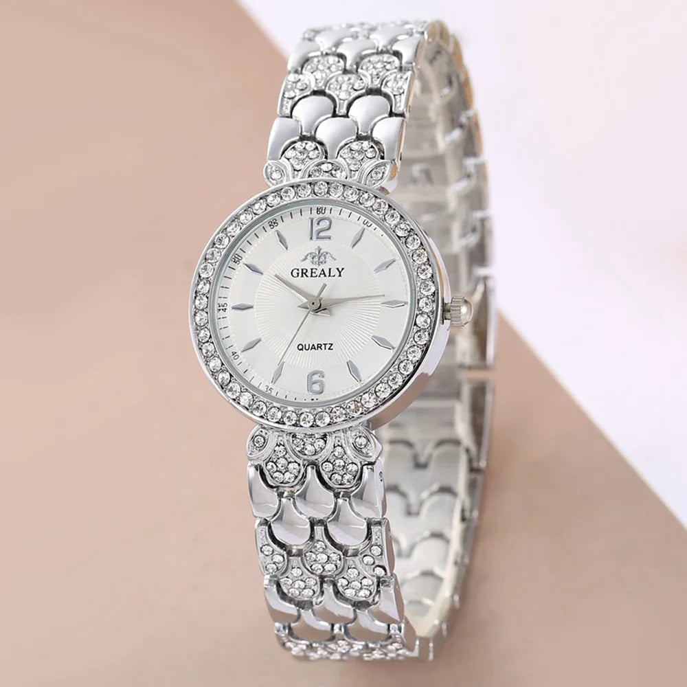 New Fashion Women Watch Casual Clock Rhinestone Business Women Quartz Watch For Women Relogio Feminino Simple Wristwatch Relógio