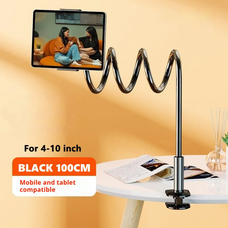 Universal Tablet Stand for Bed Rotatable Phone Holder for 4-12.9'' iPad Samsung Gooseneck Lazy Flexible Long Arm Tablet Bracket