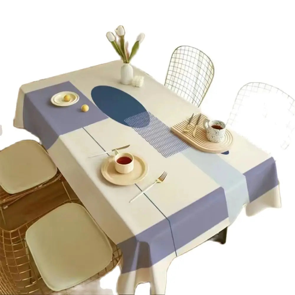 Nordic Simple Rectangular Table Cloth Coffee Table Cloth Geometric Outdoor Picnic Mat Antifouling Table Cloth