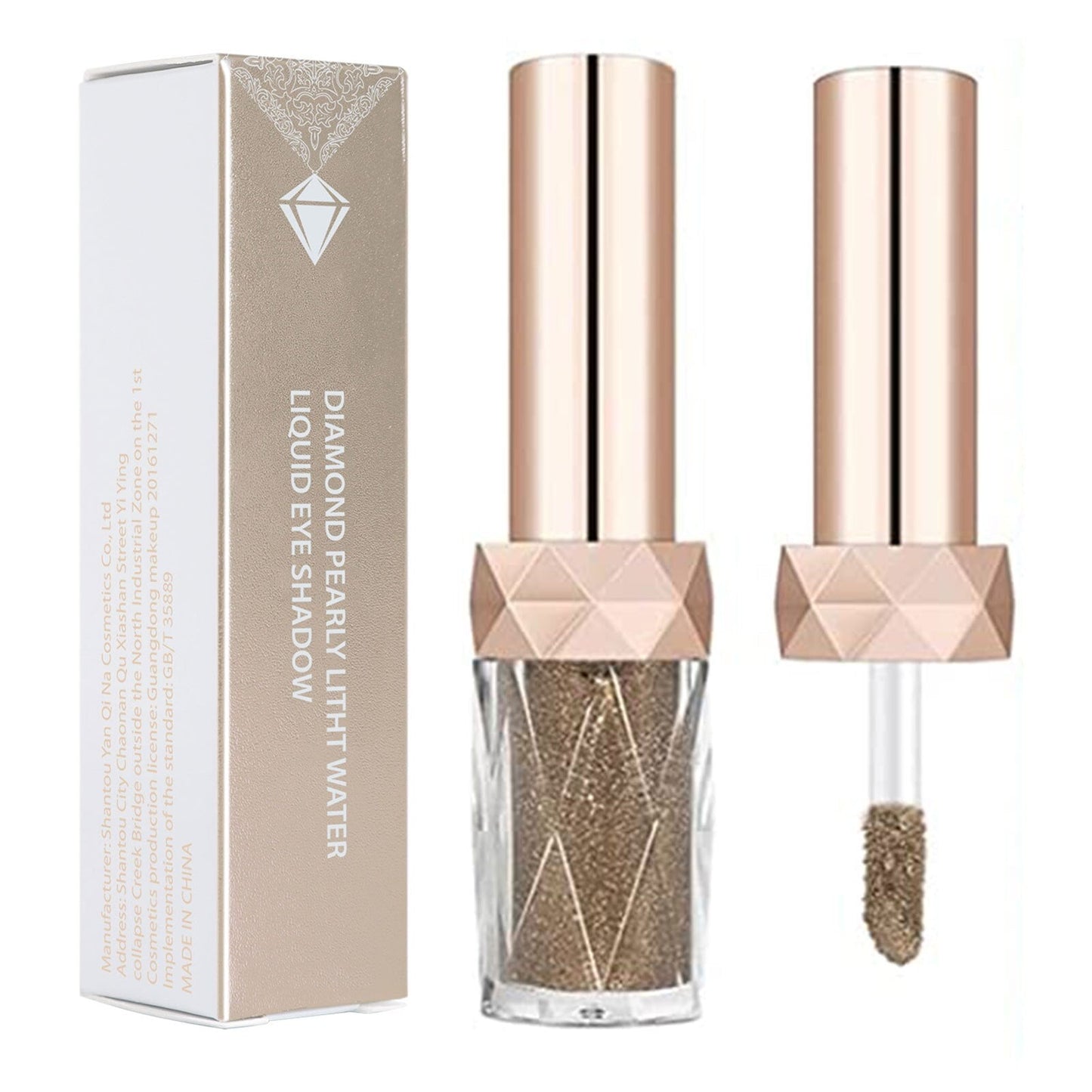 Liquid Glitter Eyeshadow Sparkling Metallic High-pigmented Eyeshadow Set Long-wearing Liquid Glitter Blush Eyebrow Shadow With 6