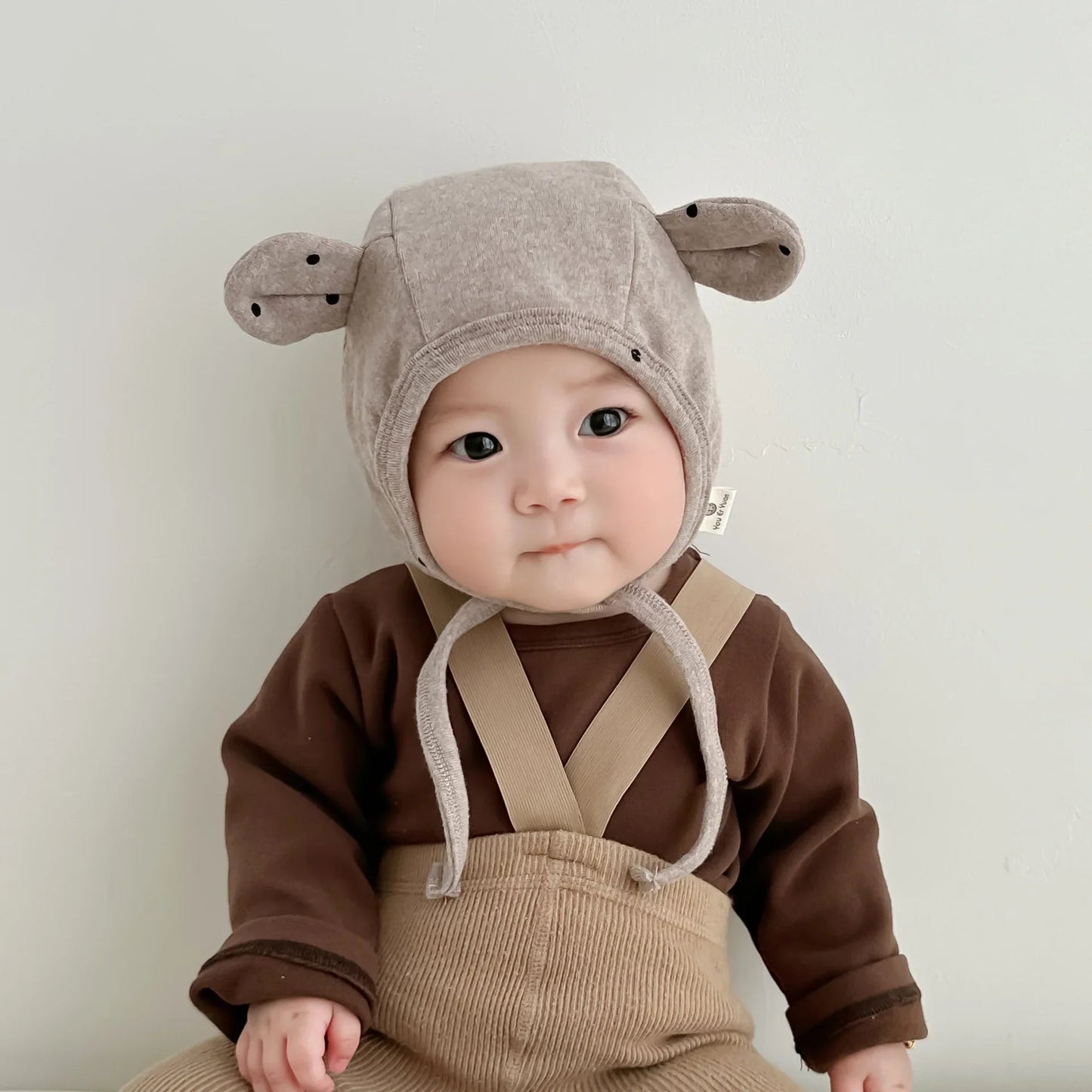 1 Piece Cute Cartoon Fashion Newborn Beanie Sweet Bear Bunny Ear Infant Baby Photography Props Hat Soft Cotton Toddler Hat
