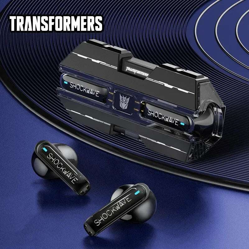 Transformers TF-T01 TWS Earphones Bluetooth 5.3 Bumblebee Wireless Earphone HIFI Stereo Headset Gaming Music Dual Mode Earbuds