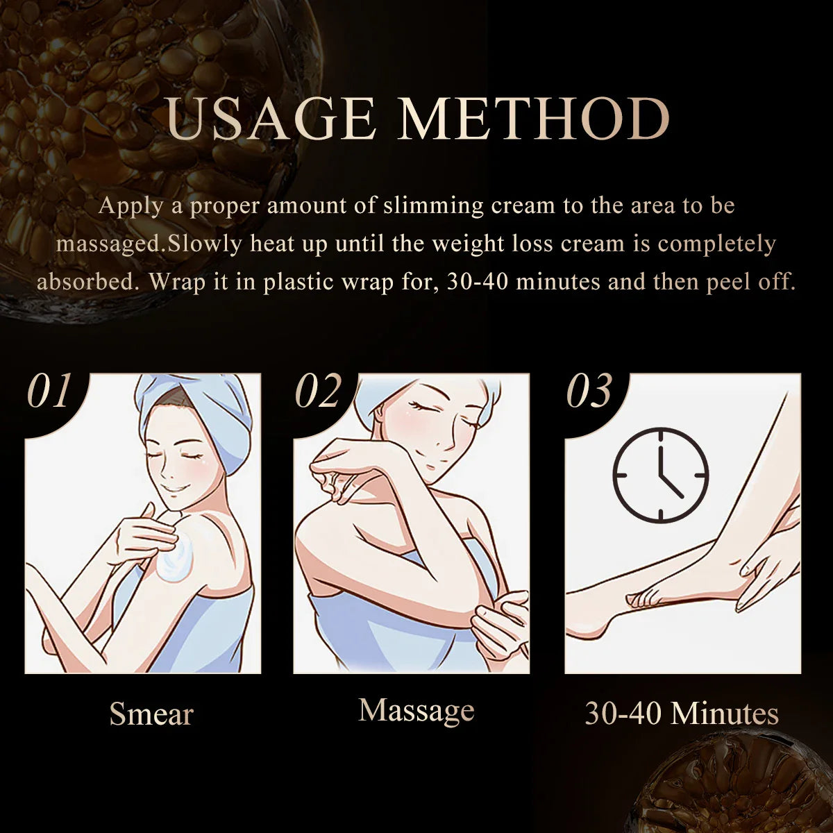OEDO Ginseng Slimming Cream Reduce Cellulite Lose Weight Burning Fat Health Care Cream Body Skin Whitening Cream