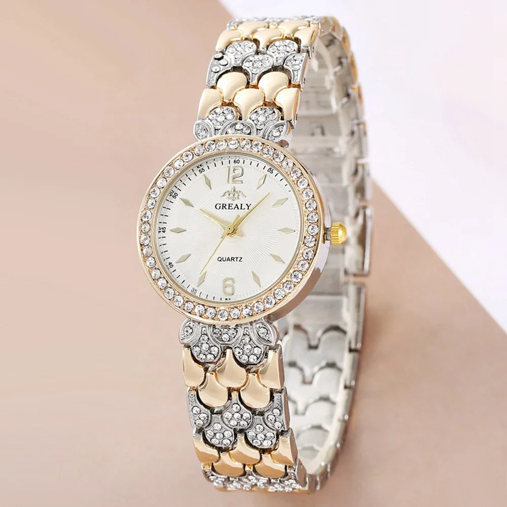 New Fashion Women Watch Casual Clock Rhinestone Business Women Quartz Watch For Women Relogio Feminino Simple Wristwatch Relógio