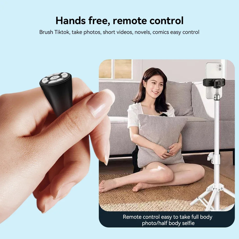 Scrolling Ring Wireless Finger Shutter Remote Control Page TurnerMobile Phone Controller Bluetoothcompatible For Home Travel Car