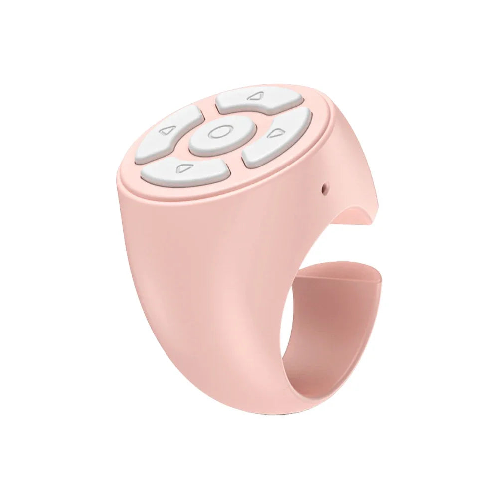 Scrolling Ring Wireless Finger Shutter Remote Control Page TurnerMobile Phone Controller Bluetoothcompatible For Home Travel Car